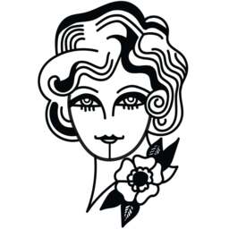Decortie Black Metal Modern Woman in Flowers Wall Art - Size: 50 x 33 x 0.3cm - Wilko - thumbnail 1