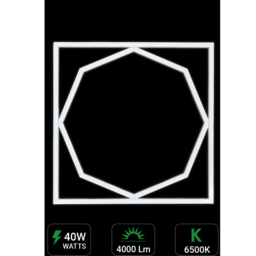 ENER-J 40W 6500K Cool White LED Frame Panel Light 60 x 60cm 2 Pack - Size: 65 x 4 x 65cm - Wilko - thumbnail 7