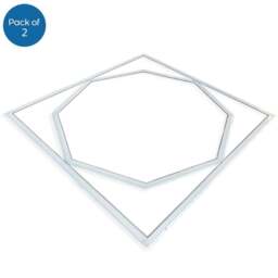 ENER-J 40W 6500K Cool White LED Frame Panel Light 60 x 60cm 2 Pack - Size: 65 x 4 x 65cm - Wilko