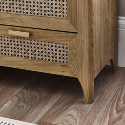 Julian Bowen Sydney 6 Drawer Rattan Effect Wide Chest of Drawers - Wood - Wilko - thumbnail 7