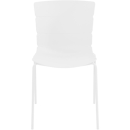 Core Products Bali Set of 2 White Plastic Kitchen Chair - Wilko - thumbnail 7