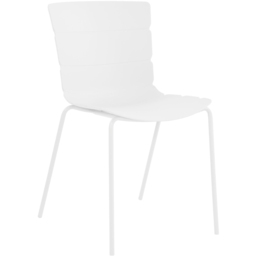 Core Products Bali Set of 2 White Plastic Kitchen Chair - Wilko - thumbnail 6
