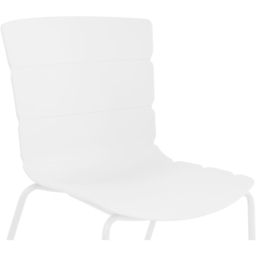 Core Products Bali Set of 2 White Plastic Kitchen Chair - Wilko - thumbnail 5