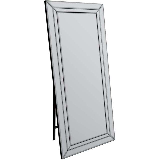 MirrorOutlet Double Bevel Venetian Cheval Free Standing Mirror 170 x 58cm - Clear - Wilko - image 1
