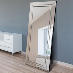 MirrorOutlet Double Bevel Venetian Cheval Free Standing Mirror 170 x 58cm - Clear - Wilko - thumbnail 3