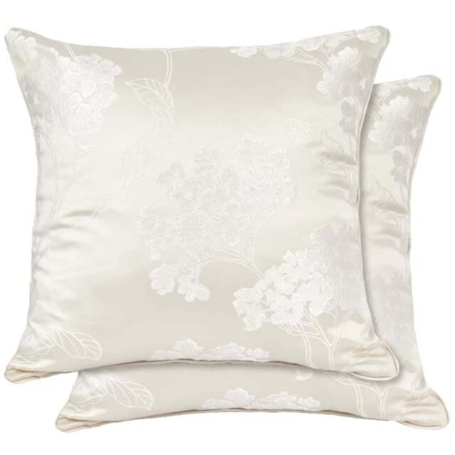 Serene English Garden Cream Cushion Cover 43 x 43cm - Wilko - image 1