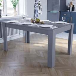 VIDA DESIGNS Medina 6 Seater Dining Table Grey - Wilko - thumbnail 1