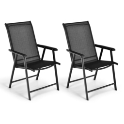 Costway Set of 2 Black Dining Chair - Size: 88.9 x 61 x 25.4cm - Wilko - thumbnail 3