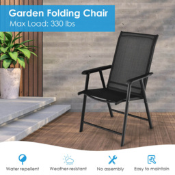 Costway Set of 2 Black Dining Chair - Size: 88.9 x 61 x 25.4cm - Wilko - thumbnail 7