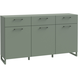 Florence Sali 3 Door 3 Drawer Sage Green Sideboard - Size: 93.4 x 164.6 x 41.1cm - Furniture To Go - Wilko - thumbnail 3