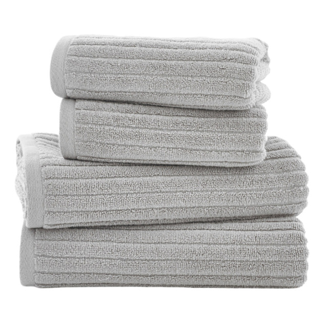 Deyongs Rialto Cloud Bath Towel - Size: 68 x 127cm - Silver - Wilko - image 1