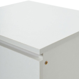 Living and Home 3 Drawer Warm White Bedside Table - Wilko - thumbnail 6