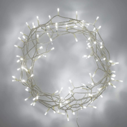 Shatchi 80 White LED Clear Cable Christmas String Light 8m - Wilko - thumbnail 1