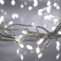 Shatchi 80 White LED Clear Cable Christmas String Light 8m - Wilko - thumbnail 4