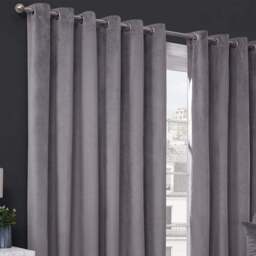Divante Vermont Charcoal Velvet Blackout Curtain 229 x 168cm - Size: W 168 x D 228cm - Wilko - thumbnail 6