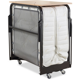 Jay-Be Crown Premier Single Folding Bed with Deep Sprung Mattress - Black - Wilko - thumbnail 4
