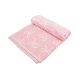 Bow Cotton Towel Pink - Wilko - thumbnail 3