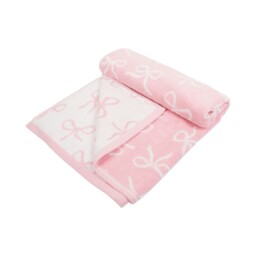 Bow Cotton Towel Pink - Wilko - thumbnail 4