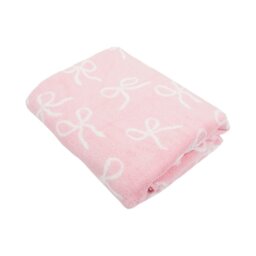 Bow Cotton Towel Pink - Wilko - thumbnail 1