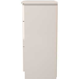 Crowndale Knightsbridge 3 Drawer Kashmir Gloss Deep Chest of Drawers Ready Assembled - Kashmir Gloss & Kashmir - Wilko - thumbnail 5