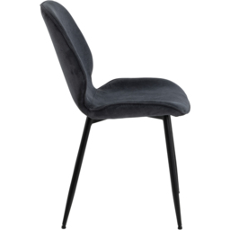 Florence Femke Set of 4 Anthracite Dining Chair - Grey - Furniture To Go - Wilko - thumbnail 5