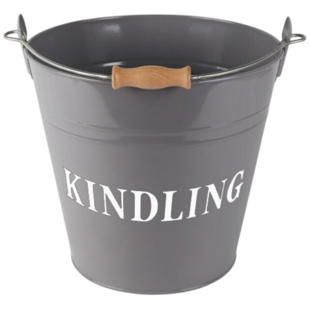 Inglenook Premium Kindling Bucket Grey - Wilko - image 1