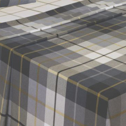 Serene Lomond Single Blue Brushed Cotton Check Flannelette Fitted Bed Sheet - Wilko - thumbnail 3