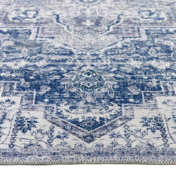 Origins My Washable Blue and Off White Garda Rug 67 x 200cm - Origins Rugs - Wilko - thumbnail 4