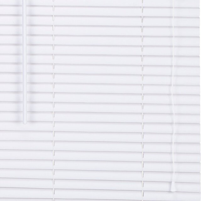 PVC Venetian White Wood Effect Blind 75cm - Size: W 75 x D 160cm - Wilko - image 1