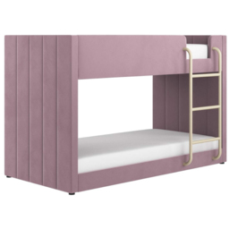Flair Eden Pink Velvet Bunk Bed - Size: Single - Wilko - thumbnail 3