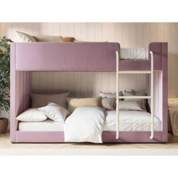 Flair Eden Pink Velvet Bunk Bed - Size: Single - Wilko - thumbnail 5