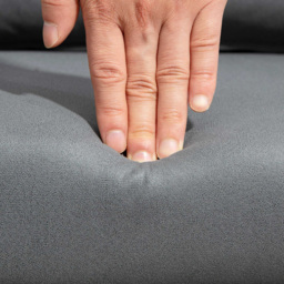 HOMCOM Dark Grey Microfibre Swivel Accent Chair - Size: Single - Wilko - thumbnail 4