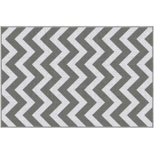 Outsunny Grey and White Patio Floor Mat Outdoor Rug 120 x 180cm - Wilko - image 1
