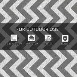 Outsunny Grey and White Patio Floor Mat Outdoor Rug 120 x 180cm - Wilko - thumbnail 7