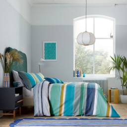 Helena Springfield Carrie Super King Size Blue Duvet Set - Wilko - thumbnail 6