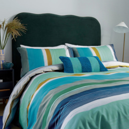 Helena Springfield Carrie Super King Size Blue Duvet Set - Wilko - thumbnail 4