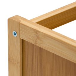 Living and Home 3 Shelf Natural Bamboo Desktop Bookshelf with Guardrail - Wilko - thumbnail 6