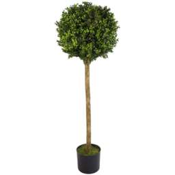 Leaf Artificial Boxwood Buxus Topiary Tree 120cm - Size: 120 x 40 x 40cm - Green - Wilko - thumbnail 1