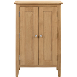 Julian Bowen Cotswold Oak and Veener Shoe Cupboard - Size: 36 x 60 x 94cm - Wood - Wilko - thumbnail 5