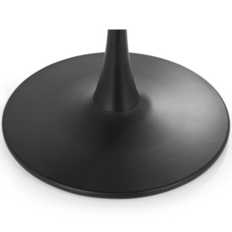 Julian Bowen Holland 4 Seater Round Pedestal Dining Table Black and White - Wilko - thumbnail 4