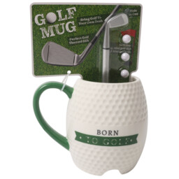 Golf Club Cup - White and Green - Wilko