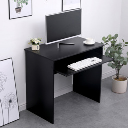 Home Source Newport Computer Desk with Sliding Keyboard Shelf Black - Size: 75 x 48 x 80cm - Wilko - thumbnail 5