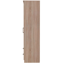 Crowndale Devon Ready Assembled 2 Door 2 Drawer Bardolino Oak Wardrobe - Size: 2 Door, 2 Drawer - Brown - Wilko - thumbnail 5