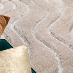Origins Carved Wave Cream Soft Rug 160 x 170cm - Size: 160 x 230 x 4cm - Wilko - thumbnail 4