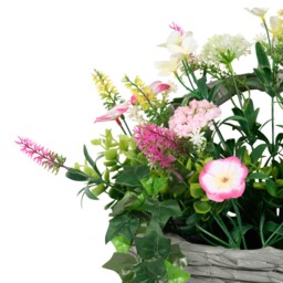 Faux Floral Hanging Ivy Wall Basket - Wilko - thumbnail 6