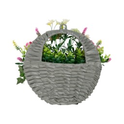Faux Floral Hanging Ivy Wall Basket - Wilko - thumbnail 5