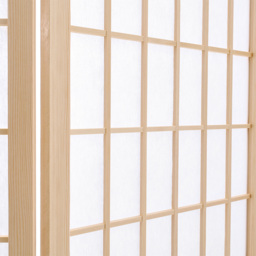 Living and Home 4 Panel Natural Folding Wooden Privacy Screen - Size: 180 x 180 x 1cm - Wilko - thumbnail 7