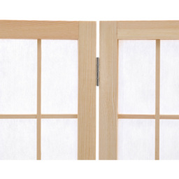 Living and Home 4 Panel Natural Folding Wooden Privacy Screen - Size: 180 x 180 x 1cm - Wilko - thumbnail 6
