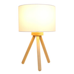Arden White Tripod Table Lamp - Size: 24 x 39 x 24cm - Wilko - thumbnail 3