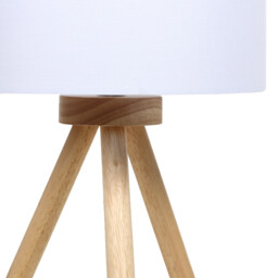 Arden White Tripod Table Lamp - Size: 24 x 39 x 24cm - Wilko - thumbnail 4